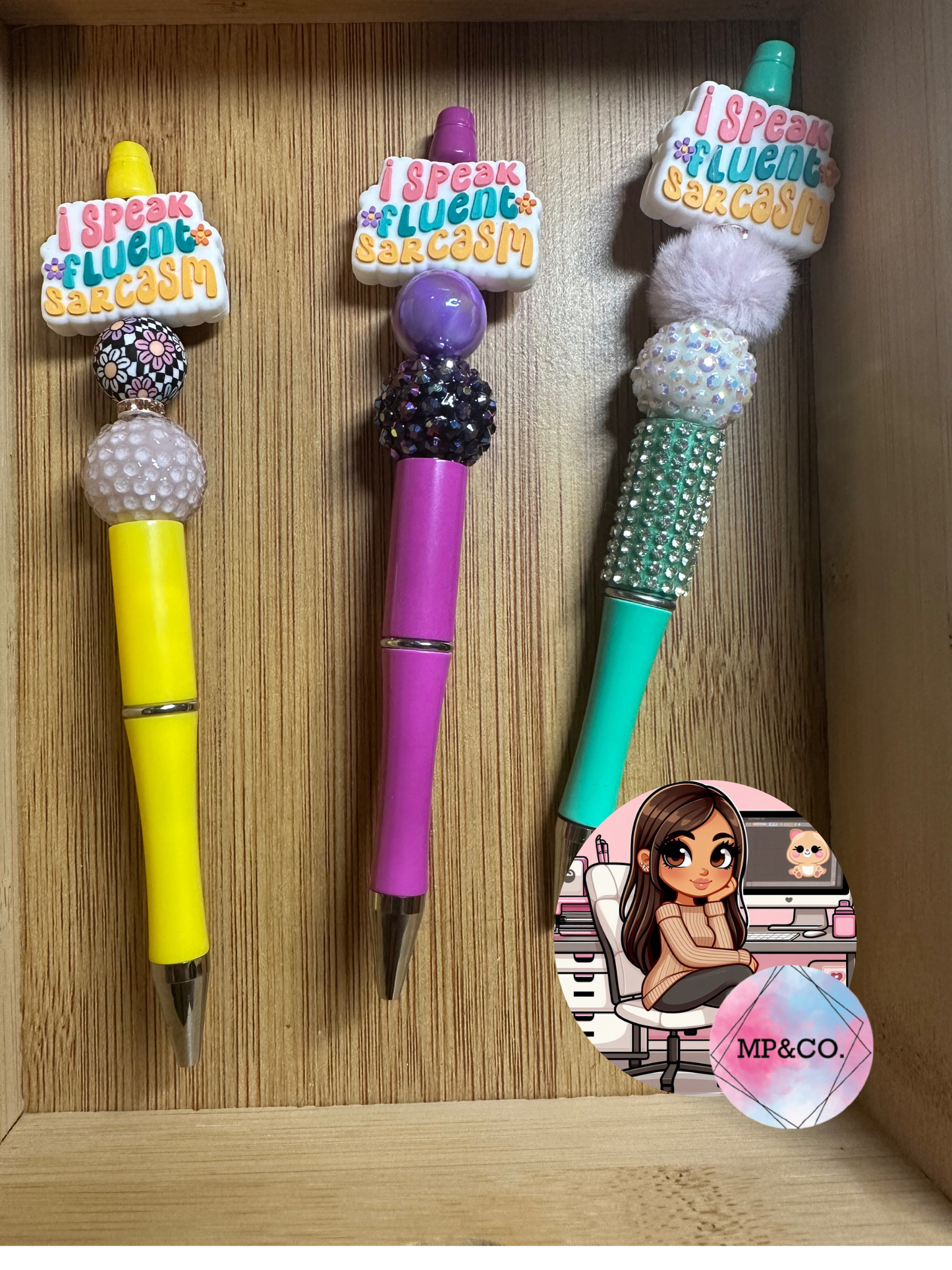 Beaded Pens - Sarcasm