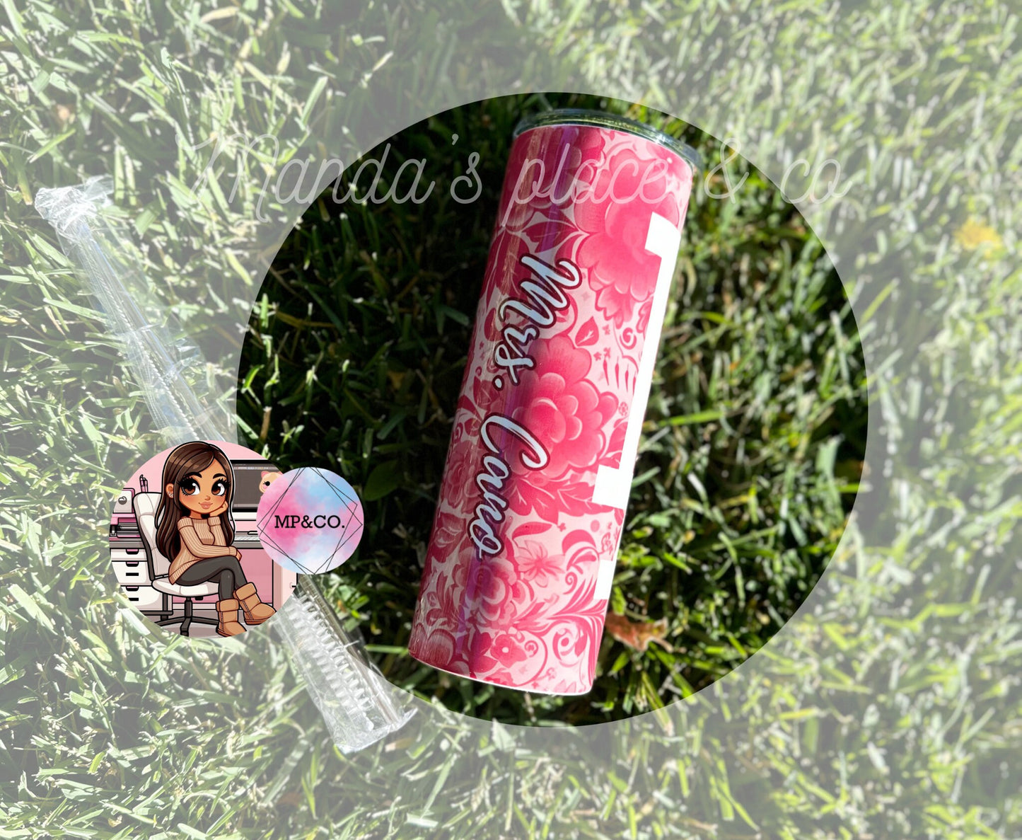 LA Cup/ Los Angeles Cup / Girly LA cup/ 20 oz tumbler/ Sport tumbler/ stainless steel tumbler