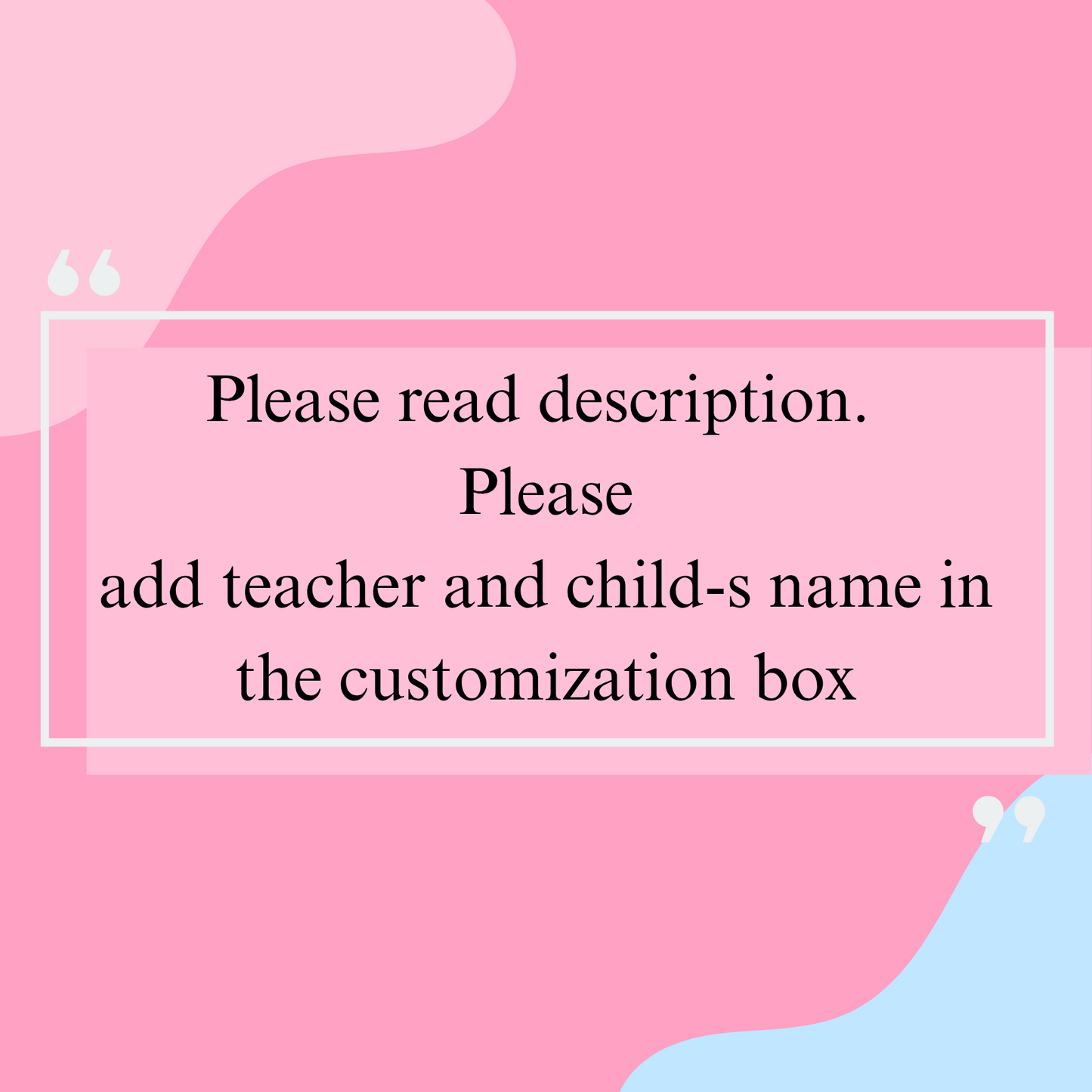 Best Teacher Sticky Note Hokder / Wood pieces