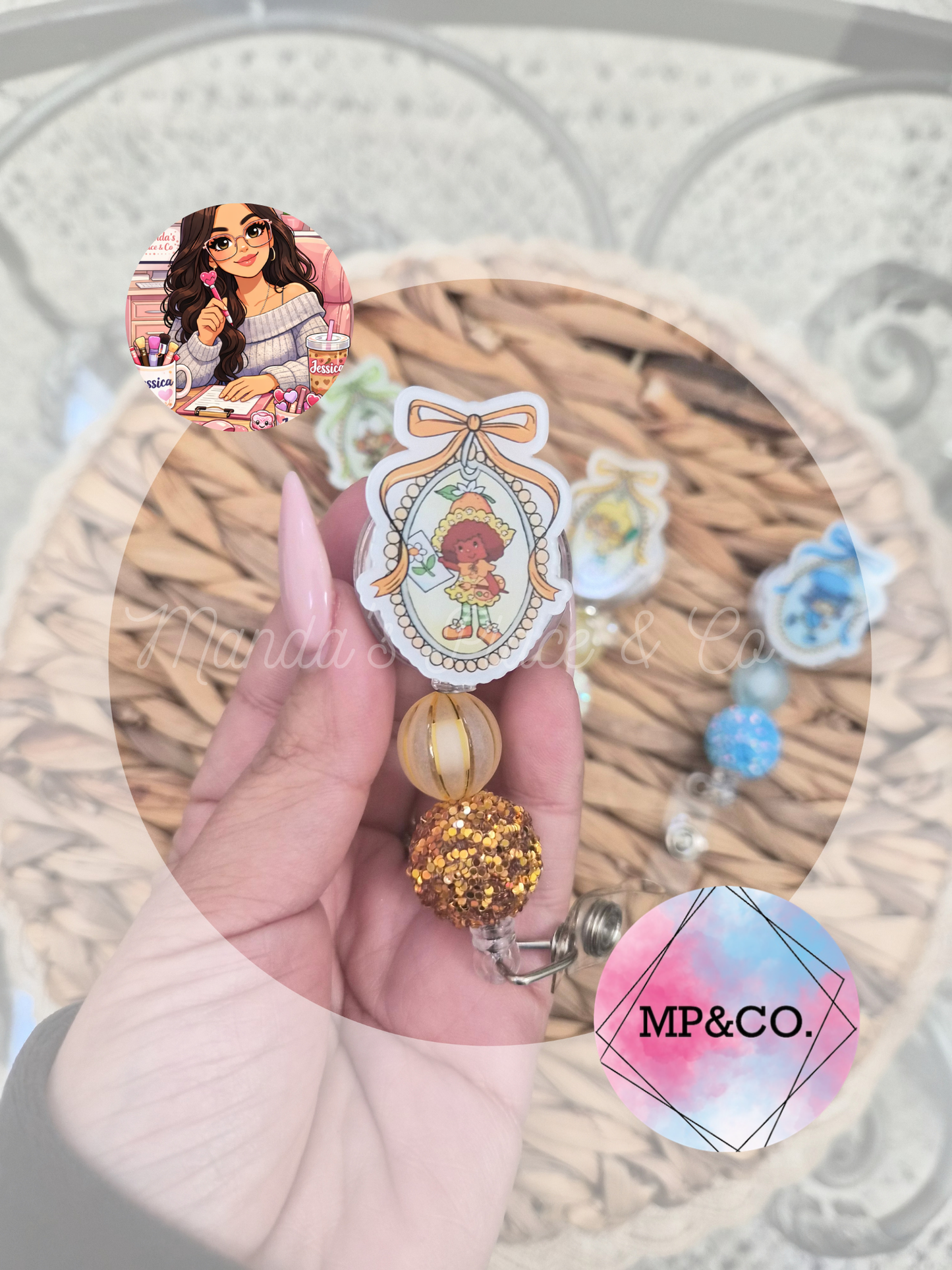 Strawberry Shortcake and Friends Badge Reels